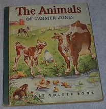 The Animals of Farmer Jones Old Vintage 1943 Little Golden Book  Blue Binding - £15.76 GBP