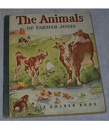 The Animals of Farmer Jones Old Vintage 1943 Little Golden Book  Blue Bi... - $366.49 MXN
