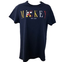 Disney Mickey Mouse Women&#39;s Blue Graphic T-Shirt Size Small - £13.43 GBP