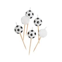 Ball Shaped Football Candles, Pack of 6  - $8.00