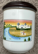 VILLEROY &amp; BOCH DESIGN NAIF STORAGE JAR With Lid - $30.00