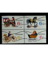 1970 6c Christmas Toys, Block of 4 Scott 1415-18a Mint F/VF NH - $1.47