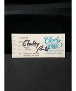 Vintage Charley Pride Autographed Ticket Country Music Signed Autograph  - $41.15 CAD