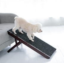 19&quot; Tall Adjustable Pet Ramp - Wooden Folding Portable Dog &amp; Cat Ramp Pe... - $42.75