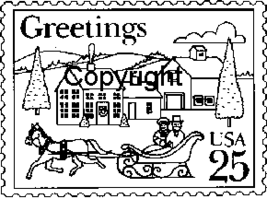 VICTORIAN VILLAGE POSTOID NEW mounted rubber stamp - £3.16 GBP