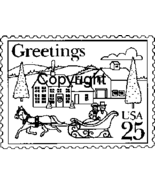 VICTORIAN VILLAGE POSTOID NEW mounted rubber stamp - €3,47 EUR