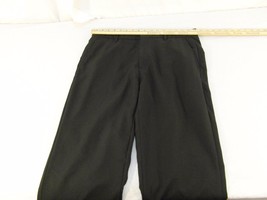 Adult Mens Calvin Klein Black Zipper Fly Dress Work Slacks Pants Polyest... - $17.69