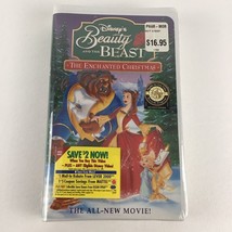 Walt Disney Beauty &amp; The Beast VHS Tape Enchanted Christmas Vintage New ... - $22.68