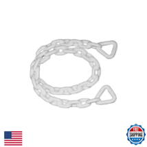SeaSense Vinyl Coated Anchor Chain 1/4" x 4' White - Heavy Duty Galvanized - $40.09