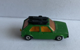 Lesney Matchbox Superfast #7 VW Golf Car Green W/Boards Diecast Car 1976 - £19.66 GBP