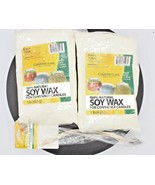 Country Lane Candle Making Bundle! 2-1lb Bags Soy Wax, 9&quot; Natural Candle... - £14.31 GBP