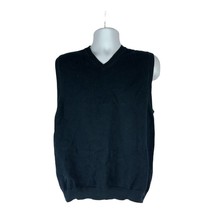 Eddie Bauer Men&#39;s Sleeveless V-Neck Sweater Blue Size M - £11.05 GBP