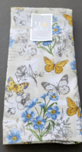 tt &amp; Lola Dish Towel Tea Towel Butterflies and Flowers Set of 2 - £16.69 GBP
