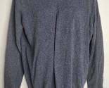 J Crew Mens Sweater Size Large Tall Blue Pullover V-Neck Cashmere Cotton - $24.99