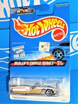 Hot Wheels 1997 Dealer&#39;s Choice #566 Street Beast White &amp; Gold w/ 5DOTs KING - £1.95 GBP