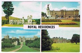 Postcard Royal Residences Buckingham Palace Sandringham House Balmoral &amp; Windsor - $2.73