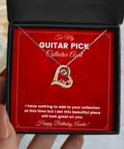Necklace Birthday Present For Guitar Pick Collector Aunt - Jewelry Love  - £39.36 GBP