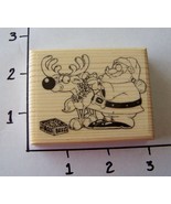 CIJS SANTA DRESSING RUDOLPH new mounted rubber stamp - €6,96 EUR