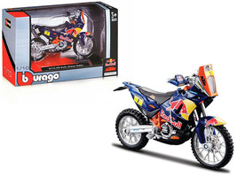 KTM 450 Rally Dakar #1 &quot;Red Bull&quot; 1/18 Diecast Motorcycle Model by Bburago - $936.13 MXN