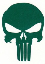 REFLECTIVE Punisher green fire helmet die cut decal window sticker - £2.75 GBP