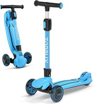 Tonbux Kids Scooter, Light Up 3 Wheel Kick Scooters For Kids 3-5,, Slip Deck - £49.95 GBP