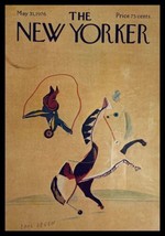 COVER ONLY The New Yorker May 31 1976 Circus Horse by Paul Degen No Label - £11.34 GBP