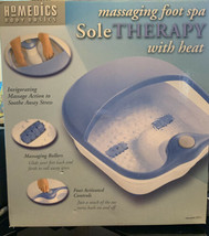 Homedics ~ Sole Therapy Massaging Foot Spa w/Heat - £10.03 GBP