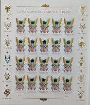 Year Of The Rabbit Lunar New Year 2023 (Usps) Mint Sheet Forever Stamps - £15.14 GBP