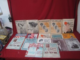 Antique Lot of 17 Awesome Sheet Music Suitable for Framing #2 - £30.95 GBP