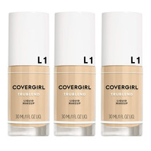 3-Pack New COVERGIRL Trublend Liquid Makeup Ivory L1 1 Fl Oz, 1.000-Fluid Ounce - £27.48 GBP