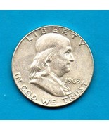 1963 D Ben Franklin Half Dollar  SILVER - £15.98 GBP