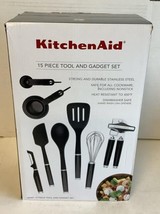 NEW KitchenAid KE447BXOBA Black Tool and Gadget Cooking 15-Piece Set spatula - £42.07 GBP