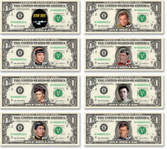 Star Trek 8 Set The Original Series Collector Pack On Real Dollar Bills Tos Cash - £28.71 GBP