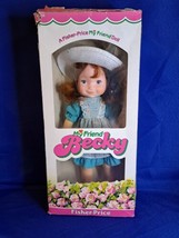 Fisher Price Vinyl Doll My Friend BECKY DOLL 218 16&quot; 1982  New Damaged Box  - £36.75 GBP