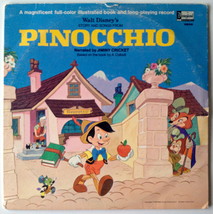 Walt Disney&#39;s Story And Songs from Pinocchio LP Vinyl Record Album, Disneyland - £22.64 GBP
