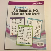 Abeka Homeschool Arithmetic Grade  1 - 2 Tables &amp; Facts Charts 2485203 Math - $39.59