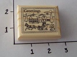 Santa&#39;s House Postoid New Release Mounted Rubber Stamp - £3.16 GBP