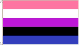 1000 Flags Limited Flag Genderfluid 5&#39;x3&#39; (150cm x 90cm) - Woven Polyester 5&#39;x3&#39; - £5.93 GBP