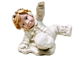 Snow Babies Angel Resin Figurine Collectibles For Me &quot;Fallen On Snow&quot; 25102 Vtg. - £12.82 GBP