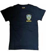 Men&#39;s NYPD Embroidered Chest Logo T-Shirt (Navy Blue) - £18.10 GBP