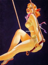 WILLIAM FULTON SOARE CIRCUS PIN-UP POSTER! FLYING TRAPEZE PHOTO PINUP AR... - $9.74