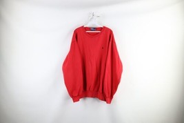 Vintage 90s Ralph Lauren Mens Large Faded Long Sleeve Crewneck Sweatshirt Red - £47.44 GBP
