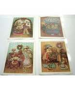 Bernard Picture Co Prints Lithograph  7” X 9” Lot Of 4 Corn Husk Dolls C... - £19.53 GBP