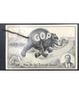 1911 GOP William Howard Taft Republican Steam Roller Postcard w/ Coil Tail - £21.19 GBP