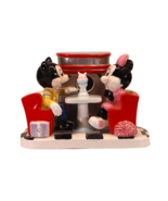 VTG Schmid Mickey Minnie Diner Music Box &quot;Can&#39;t Take My Eyes Off of You&quot; - £54.47 GBP