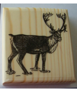 LARGE REALISTIC REINDEER new mounted rubber stamp - €8,71 EUR