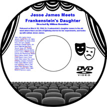 Jesse James Meets Frankenstein&#39;s Daughter 1966 DVD Movie Horror John Lupton Nard - £3.98 GBP