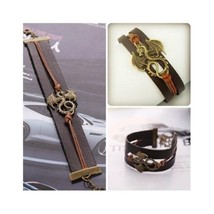 Leather Targaryen Dragon Charm Bracelet Vintage Looking Game of Thrones ... - £7.16 GBP