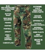 NEW MILITARY M-65 BDU PANTS COLD WEATHER WINTER WOODLAND CAMOUFLAGE ALL ... - €40,87 EUR