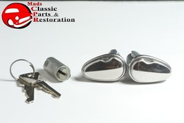 53-59 Ford Door Trunk Lock Cylinder Kit w Keys New - £43.91 GBP